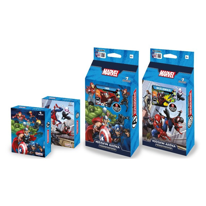 Espositore 4 Mazzi Carte Collezionabili Marvel di Sbabam