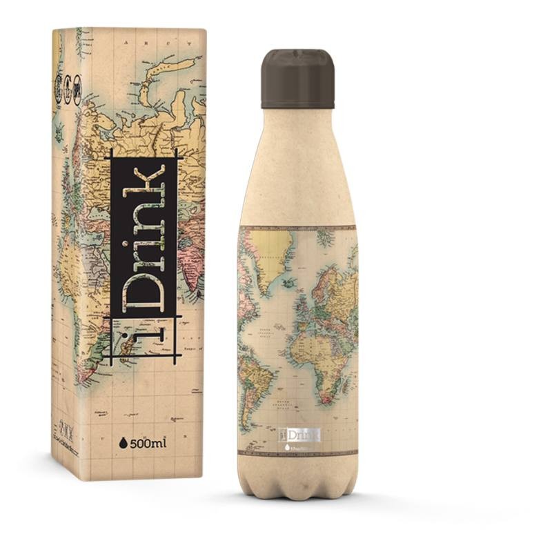 Bottiglia Termica 500 Ml Map di I-Total