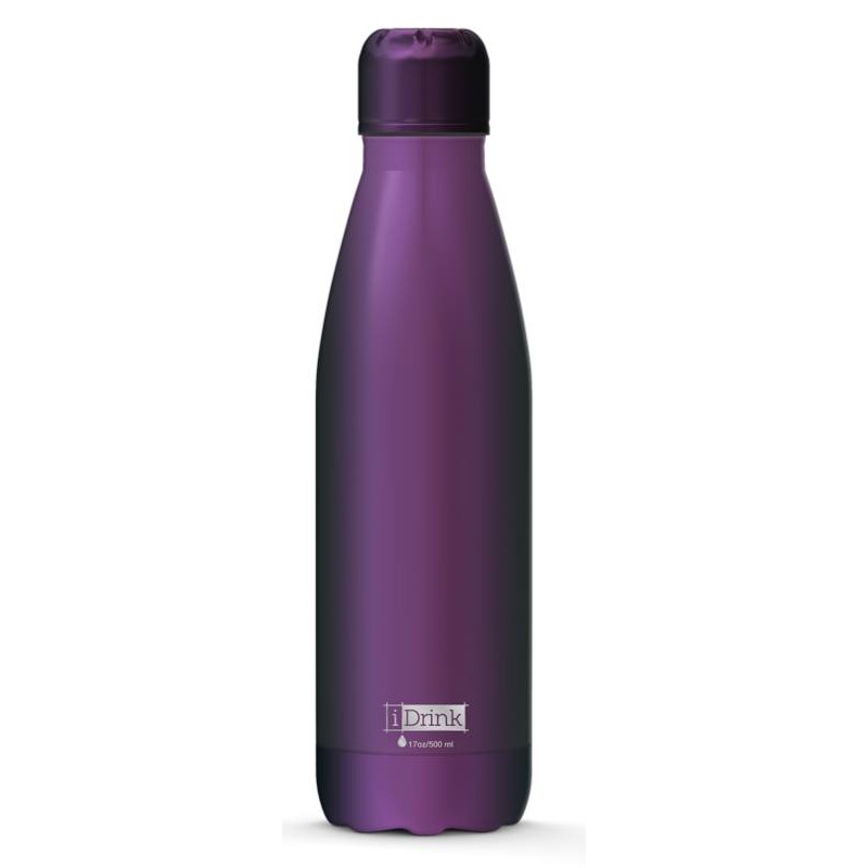 Bottiglia Termica 500ml Viola Satinato di I-Total