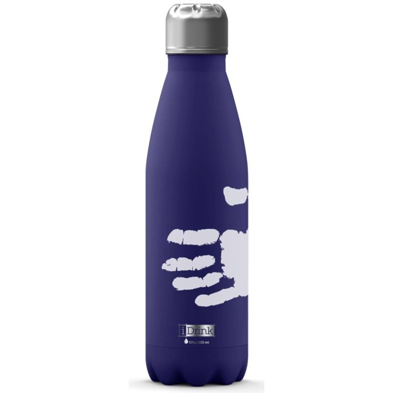 Bottiglia Termica 500ml Colore Blu (La Bottiglia Cambia Colore Col Calore della Mano) di I-Total