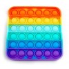 Pop-It Bubble Quadrato Arcobaleno di Old-Toys