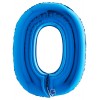 Palloncino Mylar 40'' (100cm) Numero 0 Blue di Grabo Srl