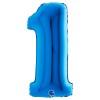 Palloncino Mylar 40'' (100cm) Numero 1 Blue di Grabo Srl