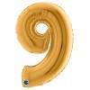 Palloncino Mylar 40'' (100cm) Numero 9 Gold (Oro) di Grabo Srl
