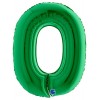 Palloncino Mylar 40'' (100cm) Numero 0 Green di Grabo Srl