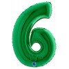 Palloncino Mylar 40'' (100cm) Numero 6 Green di Grabo Srl
