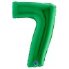 Palloncino Mylar 40'' (100cm) Numero 7 Green di Grabo Srl