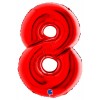 Palloncino Mylar 40'' (100cm) Numero 8 Red di Grabo Srl