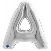 Palloncino Mylar 40'' (100cm) Lettera a Silver (Argento) di Grabo Srl