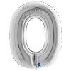 Palloncino Mylar 40'' (100cm) Lettera O Silver (Argento) di Grabo Srl