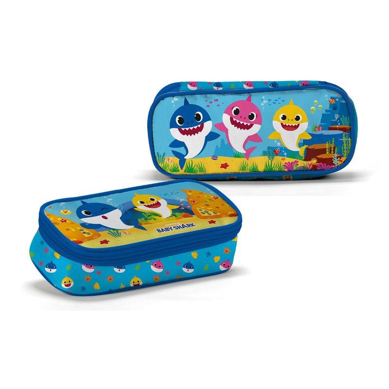 Sharky Portatutto Ovale Baby Shark Polyester Multicolor di Coriex Srl