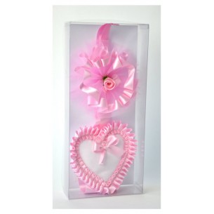 Fiocco Nascita Cuoricino Rosa di Yaya'S Creations Srl