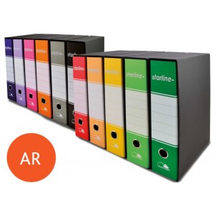Registratore Starline - Protocollo Dorso 8 Arancio 28,5x34,3x8 di Eurocart Srl