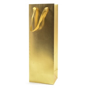 Sacchetto Dorato Bottiglia 12,5x9.5xh.38cm in Appenderia di Mercury Srl