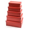 Set 5 Scatole Rettangolari 28x19,5xh.10,5 di Mercury Srl