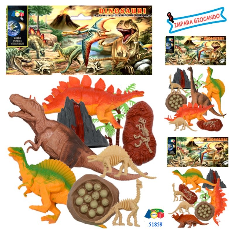 Busta Dinosauri C/Vulcano-Ovetto-Scheletro.Ass di Givi, Ginocchio