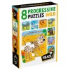 8 Progressive Puzzles Wild di Headu Educational Puzzle