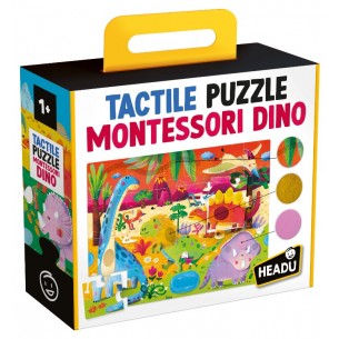 Tactile Puzzle Montessori Dino di Headu