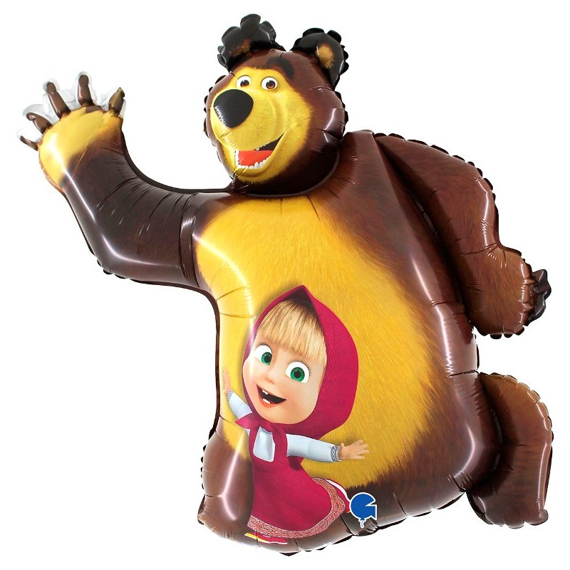 Palloncino Mylar 42'' (105cm) Masha And The Bear di Grabo Srl