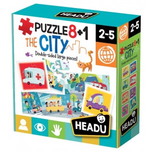Puzzle 8+1 City di Headu