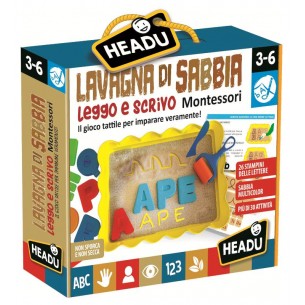 Lavagna di Sabbia Leggo e Scrivo Montessori di Headu Preschool Educational