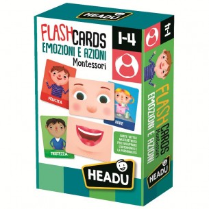 Flashcards Montessori Emozioni e Azioni di Headu Baby Educational
