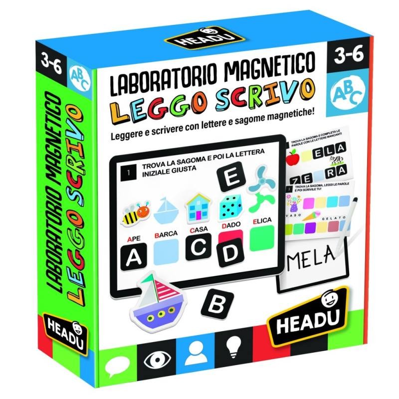 Lavagnetta Magnetica Scrivo e Leggo di Headu Preschool Educational