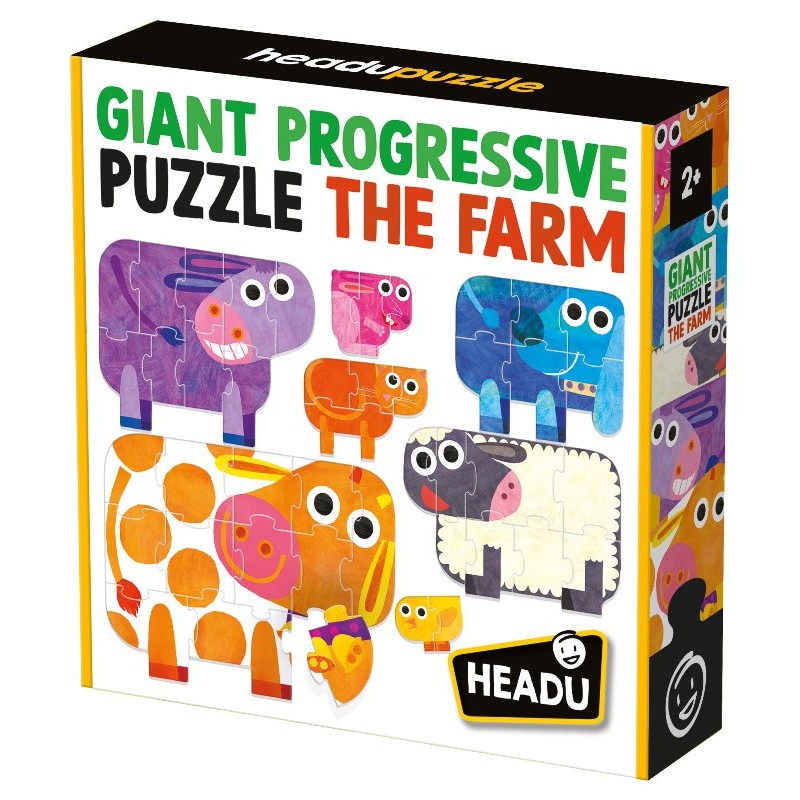Giant Progressive Puzzle The Farm di Headu Educational Puzzle