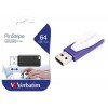 Verbatim Chiavetta Usb 64gb 2.0 Pin-Stripe Black
