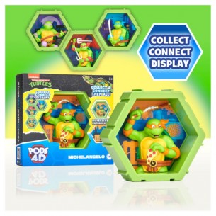 Pod 4d Teenage Mutant Turtles Asst. 4 (6 Michelangelo, 6 Raffaello, 6 Donatello, 6 Leonardo) di Imc