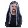 Parrucca Nera dello Strega con Fili Bianchi di Rubie'S Costume Company