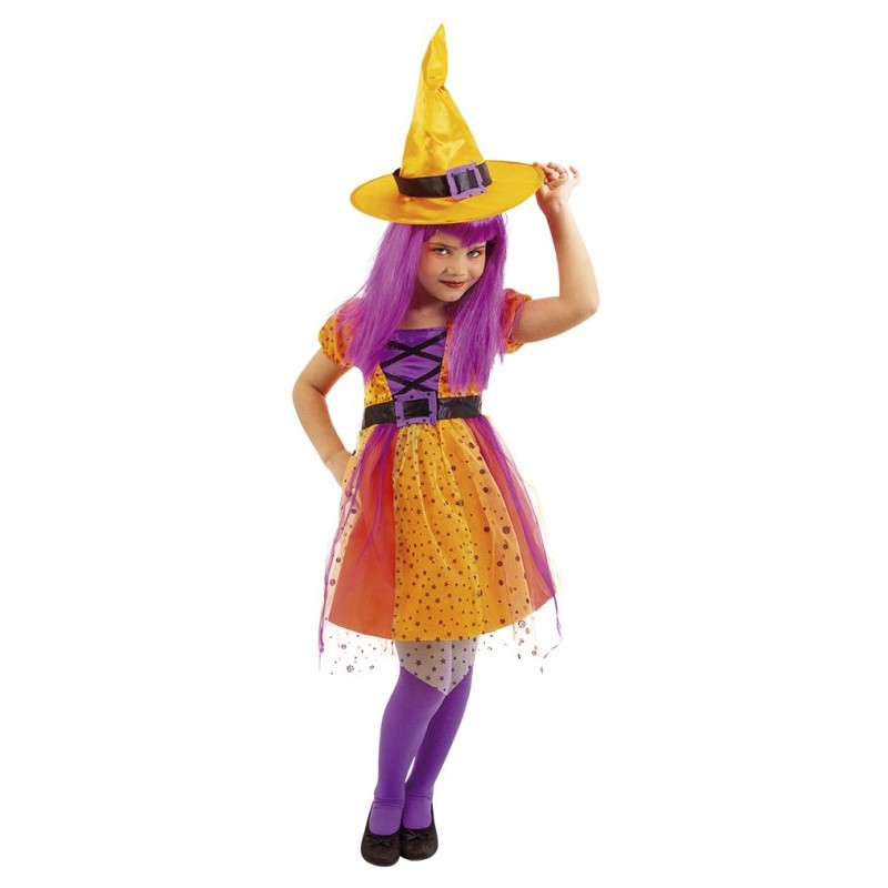 Costume Strega Superstar Arancione 3-4 Anni / 98-104cm di Rubie'S Costume Company
