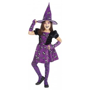 Strega Gattini Viola 5-6 Anni / 110-116cm di Rubie'S Costume Company