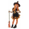 Costume Strega alla Moda Arancione (Vestito e Cappello) 5-6 Anni / 110-116cm di Rubie'S Costume Company