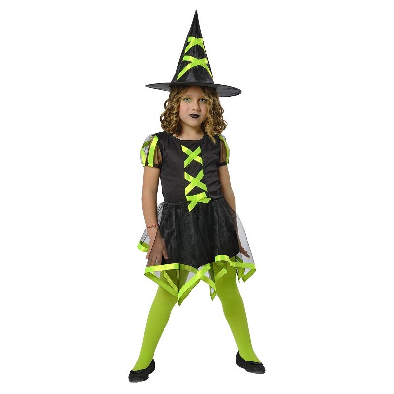 Costume Strega alla Moda Verde 5-6 Anni / 110-116cm di Rubie'S Costume Company
