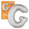 (Mylar-Poliammide) Palloncino Lettera G Argento 114 X 91 Cm di Juinsa - Juguetes Industriales, S.A.