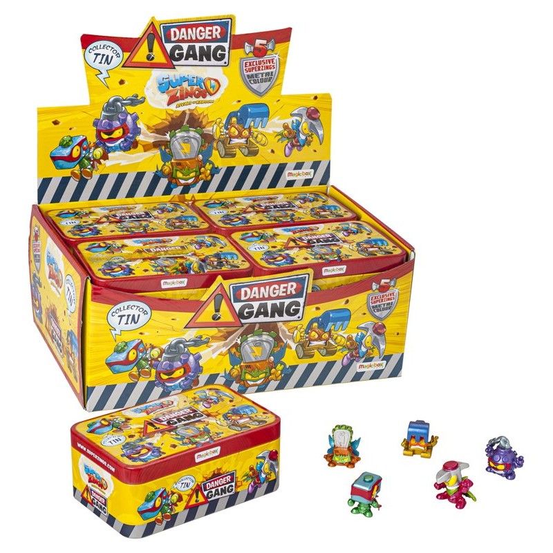 Superzings Display 4x8 Tin Danger Gang di Magic Box