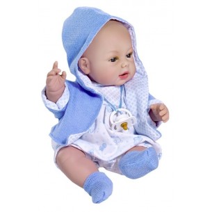 Bebe 33 Cm con Vestito Azzurro di Rauber