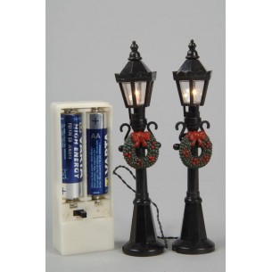 Led Streetlamp Bo, Colour: Black/Classic Warm, Size: 12cm-2x1l di Kaemingk