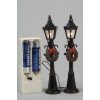 Led Streetlamp Bo, Colour: Black/Classic Warm, Size: 12cm-2x1l di Kaemingk