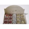 Glitter Star Traditional 3ass, Colour: Assorted, Size: Dia6x1cm di Kaemingk