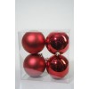 Baubles Shatterproof Mix Christmas Red di Kaemingk