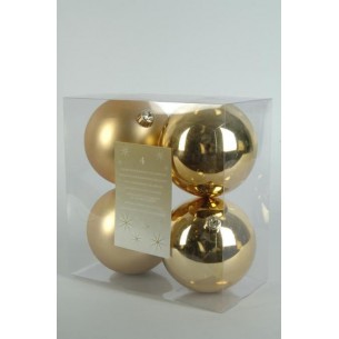 Baubles Shatterproof Mix Light Gold di Kaemingk