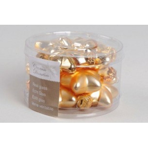 Glass Mini Stars Shiny-Matt Light Gold di Kaemingk