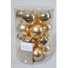 Baubles Glass Shiny,Matt Mix Light Gold di Kaemingk