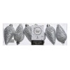 Pinecone Shatterproof Glitter Silver di Kaemingk