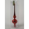 Treetopper Glass Shiny Christmas Red di Kaemingk