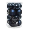 Confezione Mini Palline Metallizzate e Opache - Colore Blu Scuro di Kaemingk