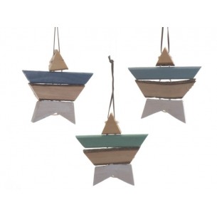 Fir Wood Star W Hange 552255 di Kaemingk