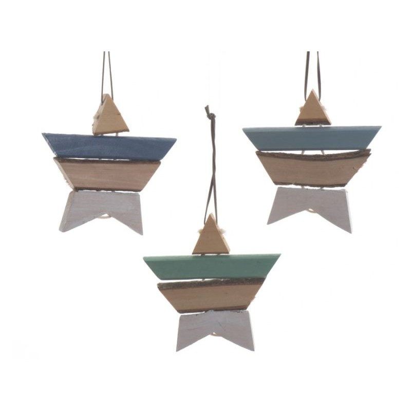Fir Wood Star W Hange 552255 di Kaemingk